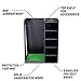 GoSports Premium Wooden Golf Bag Organizer and Storage Rack - Black Finish