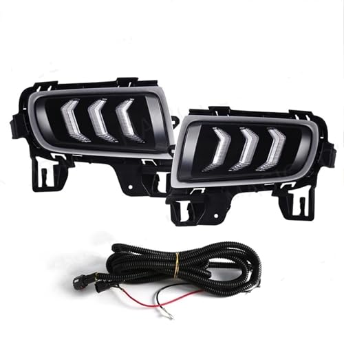 Phare avant feux de jour triple couleur blanc jaune bleu LED 12V antibrouillard