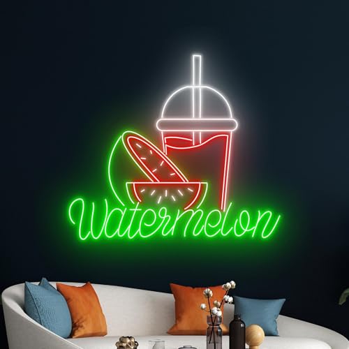 Watermelon Juice Neon Sign – Refreshing Fruit LED Wall Decor