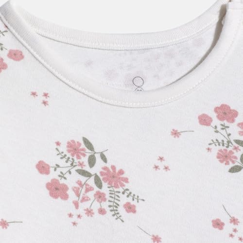 Image of Mothercare Baby Romper Short Sleeve Girls Jumpsuit Autumn Charm Pink