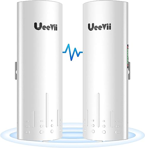Wireless Bridge, UeeVii CPE450 5.8G Outdoor CPE Point to Point Long Range Access with 14DBi High...