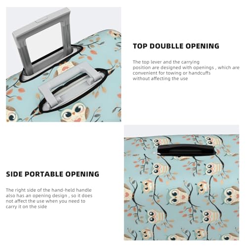 Luggage Cover Protector - Cartoon Owl Print Fit 18-21 Inch Suitcase Covers for Luggage4