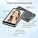 SUNPIN Vlog Selfie Monitor Screen, Wireless 4K/1080p Back Camera Monitor for iPhone & Android, Built-in Speaker for YouTube TikTok Live Streaming (Gray)