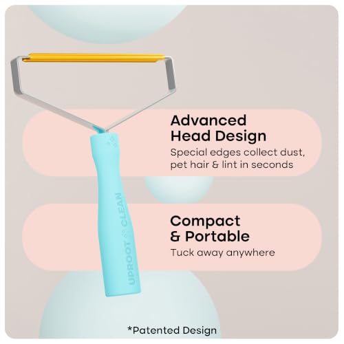 Uproot Clean Pro Pet Hair Removal Tool - Multi-Fabric Edge, Carpet Rake