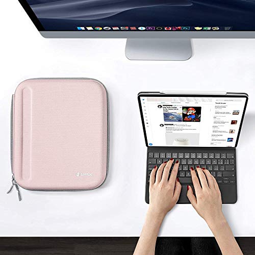 Tomtoc Portfolio Case For Ipad Pro 12.9-Inch 2022/2021/2020, Protective Sleeve With Accessories Pocket, Carrying Storage Bag For Ipad Pencil/Adapter/Hubs/Cables/Magic Keyboard, Fits Surface Pro 12.3 #TOP6