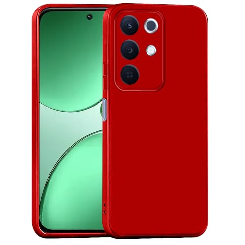 Image of Back Cover for Realme 15x 5G / C85 5G / Narzo 90x 5G | Full Camera Protection | Premium Liquid Silicon Case | Flexible Bumper Case for Realme 15x 5G / C85 5G / Narzo 90x 5G (Red)