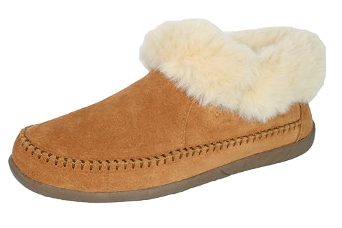 Women's fuzzy Slippers Suede leather Memory Foam House Shoes for women - bedroom Indoor and Outdoor Warm Loafer Slipper