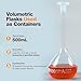 PEKYBIO 500ML Volumetric Flask Set|ASTM Class A 3.3 Borosilicate Glass|Polypropylene Stopper|White Graduation|for Analytical Chemistry Work|2PCS