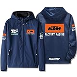 KTM ファクトリー レーシング チーム レーシング 防風性と防雨性のカー ジャケット 春、秋、冬のトップ ジャケット F1コートジャケット
