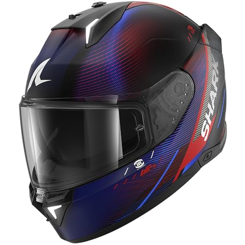 SHARK, Casco Moto Integral SKWAL i3 SPEED-TECH Black Red Blue KRB, XL