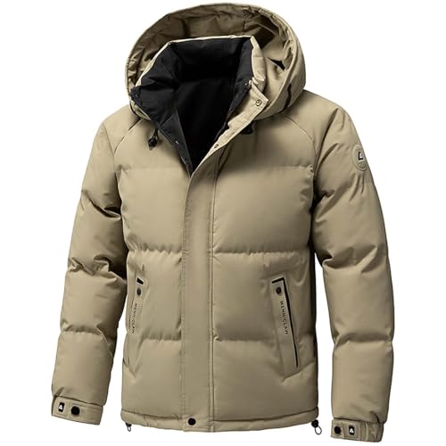 Parka coupe-vent rembourrée homme manches longues veste de sport