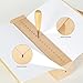 Beech Wood Book Binding Cradle with an Awl,Book Binding Kits Used for Bookbinding Hole Punching,Sturdy and Durable, Easy to Store, Bookbinding Supplies Punch Tools