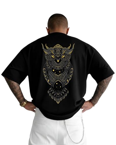 Image of AUSK Baggy Hip-Hop T-Shirt for Men - Graphic Printed T Shirts || Oversized Men Tshirt || T-Shirts