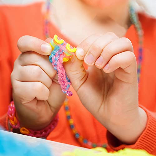 Wd&Cd 59CHPJ-C 32 Colors Rubber Loom Bands, Diy Rubber Loom, 2214 Pcs Rubber Bands Bracelet Kits For Diy Friendship Bracelet Making Kits, Comes With Cartoon Pendant, Knitting Tools thumb #5
