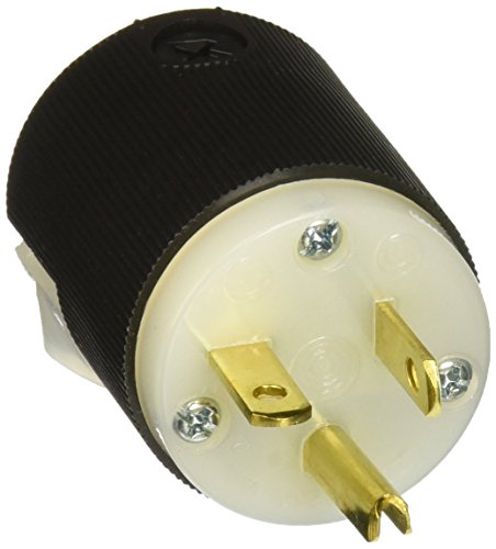 Prise Hubbell HBL5466C mâle 20A 250V 6-20P en nylon noir et blanc