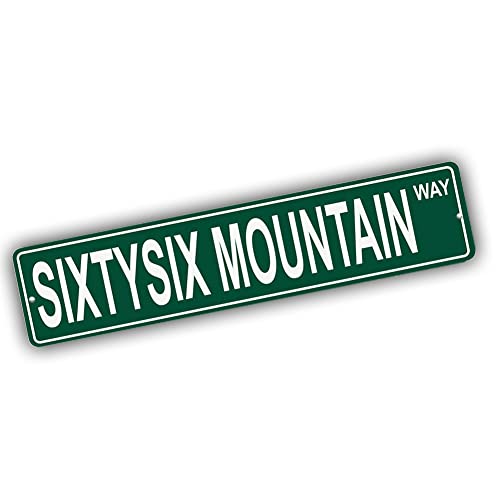 Brotherhood Aluminum Street Sign for Sixtysix Mountain - Wyoming Wall Decor