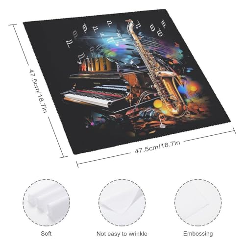 Servilletas de Tela Saxophone and Piano 6 unidades miniatura 2