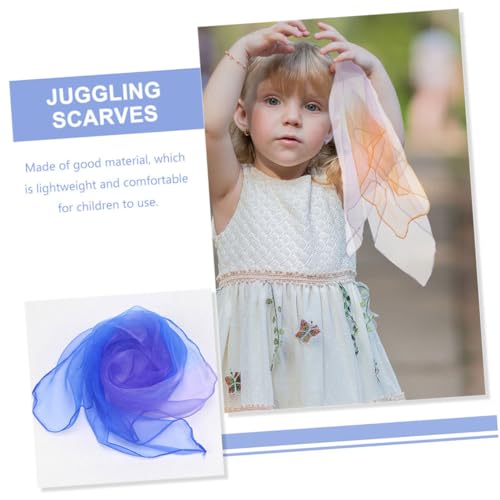 VALICLUD 10pcs Play Scarves Dance Juggling Scarves for Boys and Girls Adults Music Dance Accessories3