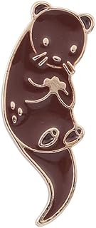 Otter Enamel Pin, Cute Cartoon Animal Brooch Pins Gift Jewelry
