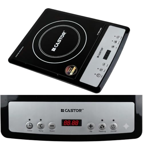 Image of iBELL CASTOR CTVEGA058Y 2000W, 3-YEAR WARRANTY, Induction Cooktop, Touch Control, Digital Display, Energy Efficient, Black Glass Cooktop,[Black]