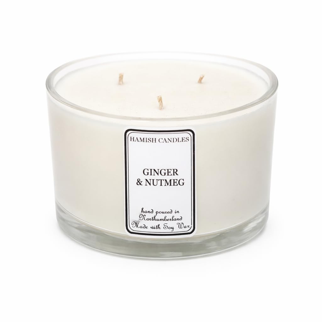 Ginger & Nutmeg – 50cl Soy Wax Candle - Can Be Personalised