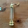 A-ONE Golden Pepper Salt Mill Grinder-Pepper Salt Mills Stainless Steel with Acrylic for Home Kitchen Restaurant