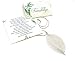 Smiling Wisdom - Silver Real Leaf Friendship Necklace Gift Set - Reason Season Lifetime Friendship Greeting Card - Long Bohemian Statement Sweater Necklace - Her Awesome Best BFF Friend - Silver Color