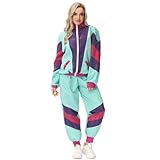 Photo Gallery nenahot tuta anni 80 hip hop windbreaker set anni 90 retro disco manica lunga colorblock tuta set per le donne, verde, medium Photo Gallery nenahot tuta anni 80 hip hop windbreaker set anni 90 retro disco manica lunga colorblock tuta set per le donne, verde, medium