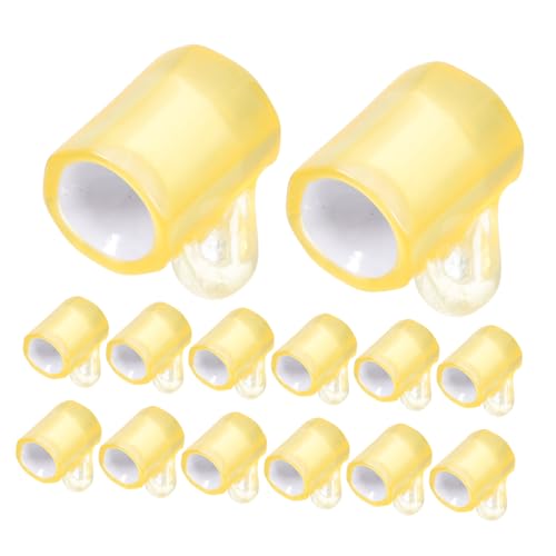 VICASKY Lot de 20 gobelets à bière miniatures - Accessoires photo créatifs pour maisons de poupée - Design compact pour les fêtes et les événements - Verres à bière jaunes