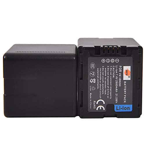Batería VW-VBN260 para Panasonic HC-X900: Graba tus viajes sin cortes de energía