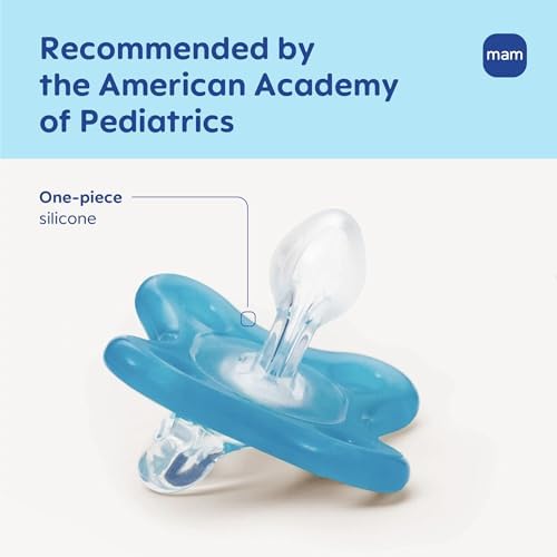 Image of MAM Pacifier 0-3 Months Variety Pack, BPA-Free, Silicone Nipple, 3 Pack