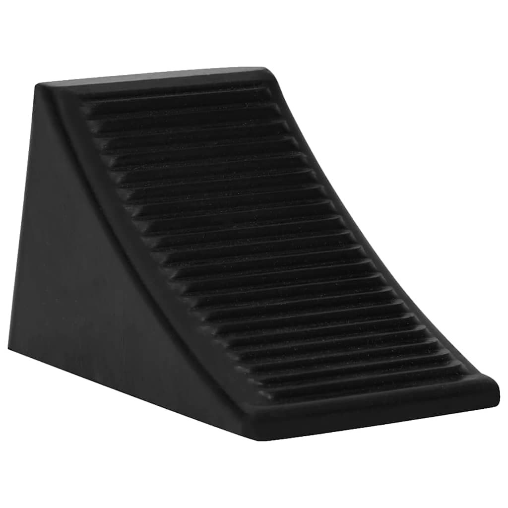 Gummiradkeile Set 4 Stk. 16 x 9 x 9 cm Unterlegkeile für Auto Transporter Lkw Pkw zur Ladungssicherung und Wegrollschutz