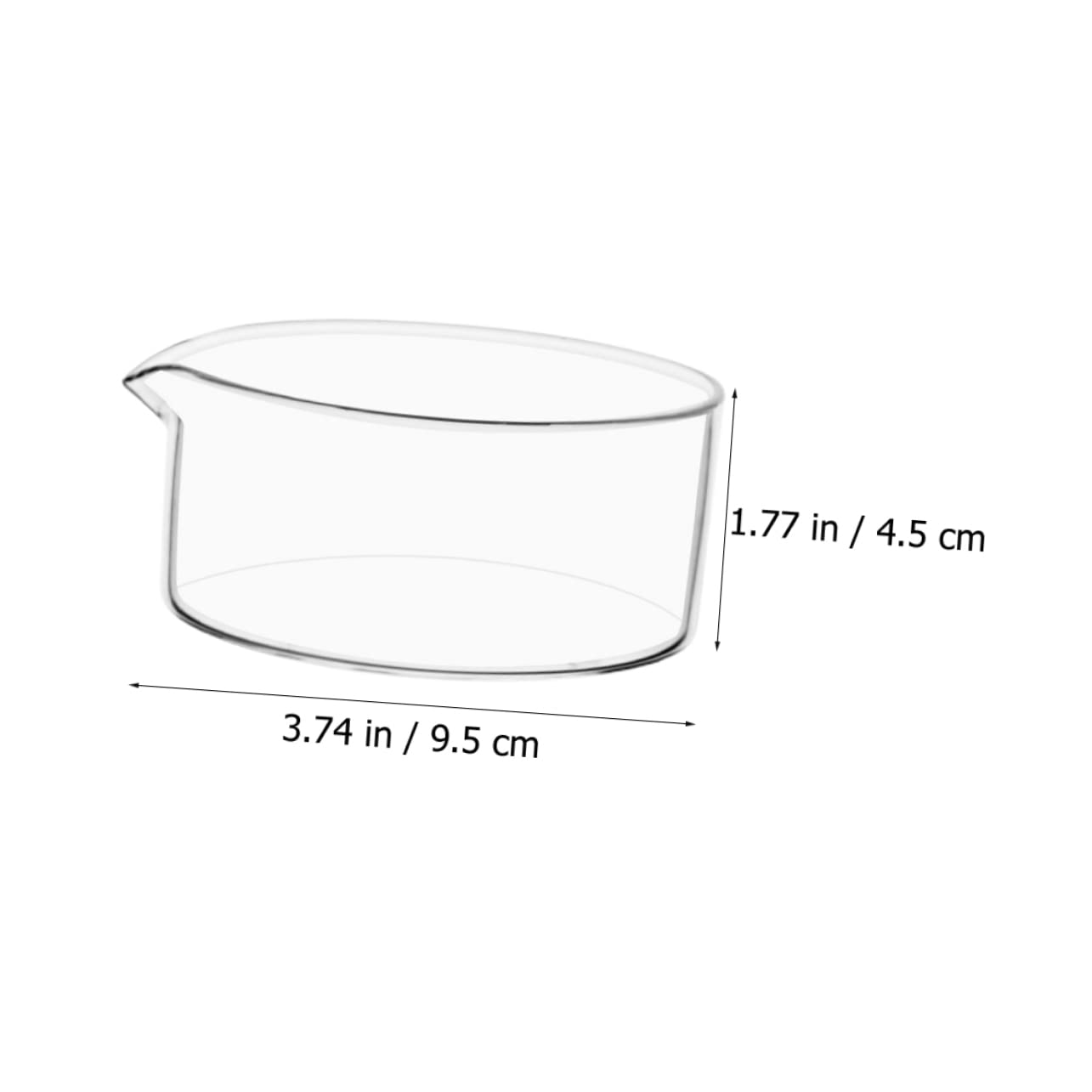 Mobestech 3 Stücke Glas Labor Container Kristallisierende Gericht Auslauf Ätherisches Einfache Lagerung
