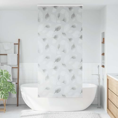 Rideau de douche cassette PEVA imperméable et chaînette réglable