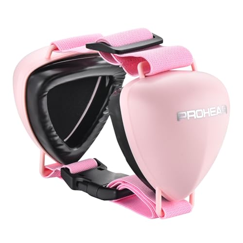 Image of PROHEAR Ungrade GEL Pads Dog Ear Muffs Hearing Protection for Dogs, NRR 28dB for Thunder, Hunting, Tourism,Medium - Pink