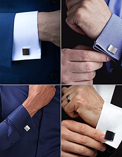 Set 6 pares mancuernillas clásicas para hombre miniatura 5