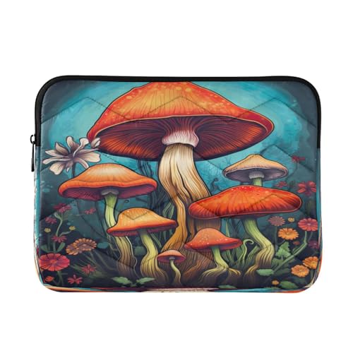 Funda para portátil 13-14 pulgadas Colorful Mushrooms miniatura 1