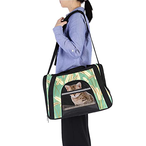 Sac de transport pour animal chat chien lapin motif herbe