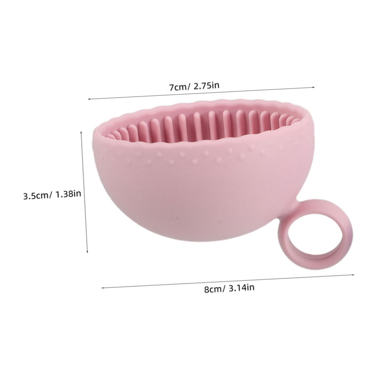 BESTYASH 4pcs Silicone Mini Makeup Brush Cleaning Bowl Portable Travel Brush Cleaner Container
