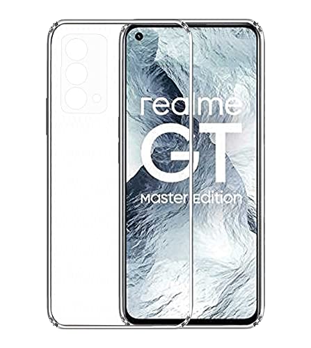 Image of Soft Flexible Silicone Back Cover Compatible with Realme GT Master, Transparent Case