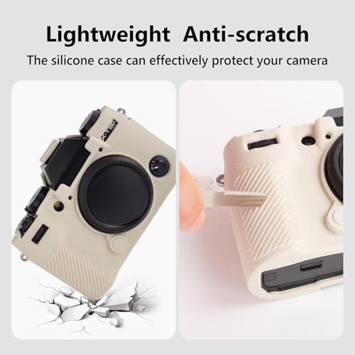 Funda de silicona para cámara Fujifilm X-T50 Off White miniatura 5