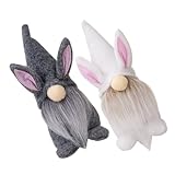 GALPADA 2stücke Easter GNOME Deko Teilig Handgemachte Figuren Mit Hasenohren Für...