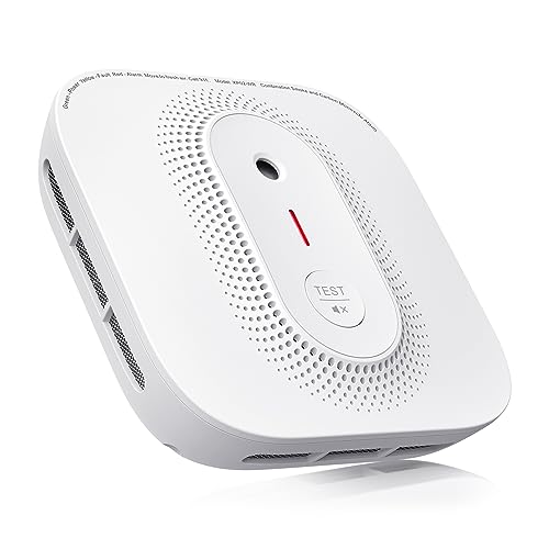 Smoke Detector with Escape Light, X-Sense SD01 10-Year Battery (Not Hardwired) Fire Smoke Alarm, Compliant with UL 217 Standard