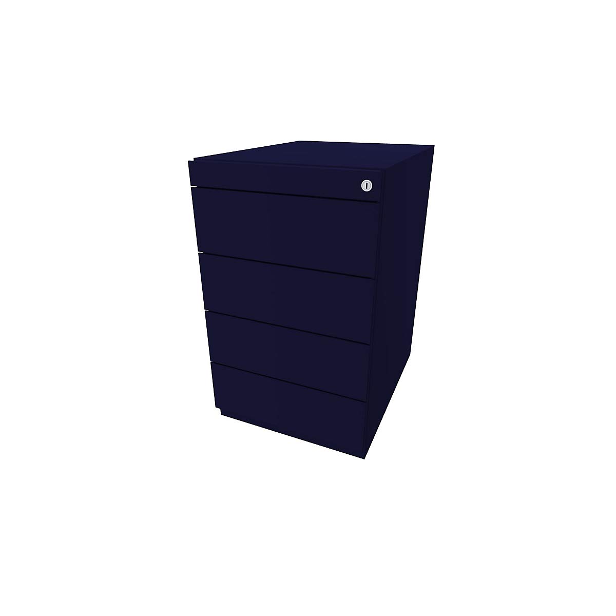Bisley Caisson fixe Note™, avec 4 tiroirs universels, hauteur réglable, profondeur 565 mm, gris anthracite | NWA53G7SSSS634 - mobilier de bureau - meuble pour fournitures - caisson de bureau | Avec 4 tiroirs universels, profondeur 565 mm, anthracite