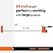 JORGENSEN 24-inch Bar Clamps, 90°Cabinet Master Parallel Jaw Bar Clamp Set, 2-pack