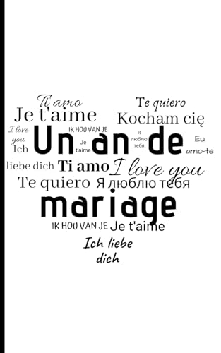 Le carnet de notes un an de mariage pour noces de coton