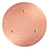 Cunuwo Bird Bath Copper Disk – 1mm Thick 99.9% Pure Copper Disk, 100mm Diameter, Bird-Friendly Outdoor Accessory for Keeping Birdbath Water Fresh, Suitable for All Birdbath Bowls (1)