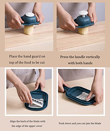 Multifunctionele Keuken Mandoline Slicer Draagbare Groentesnijder Met Handvat En Container Keuken Tool 4 In 1 Cutter… - Image 7