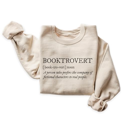 Booktrovert Definition Sweatshirt, Funny Gift For Bookish Reader, Cute Librarian Sweater, Book Club Introvert Gift, Unisex Crewneck Reading Sweatshirt