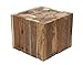 Produktbild Brillibrum Design Kleiner Treibholz-Hocker Beistelltisch aus Mischholz Treibholzstücke quadratisch Holzblock Natur Sitzhocker massiv Ablage Blumenhocker 25 x 30 x 30 cm